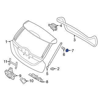 Volvo OE - Liftgate Lift Support Nut