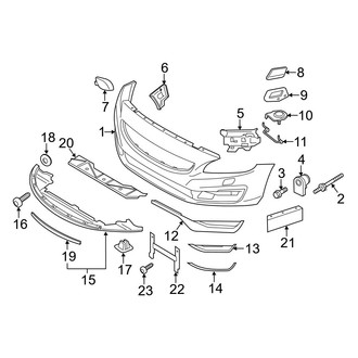 Volvo OE - Front Bumper & Grille - Bumper & Components (Bumper Cover & Trim), (T5 / T5 Platinum)