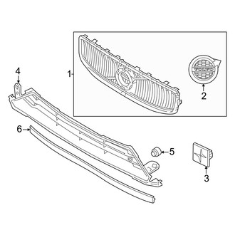 Volvo OE - Front Bumper & Grille - Grille & Components (Bright Theme), (T8 Recharge Polestar)
