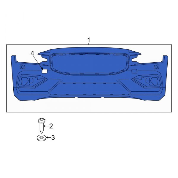Volvo OE 36010705 Front Bumper Cover