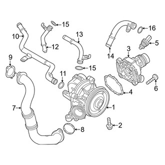Volvo OE - Cooling - Water Pump (B5 Plus / B5 Ultimate)