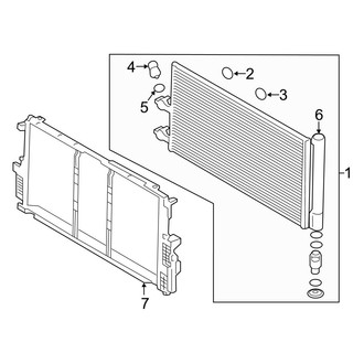 Volvo OE - Air Conditioner & Heater - Condenser, Compressor & Lines (Condenser)