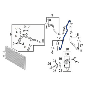 Volvo OE - A/C Refrigerant Liquid Hose