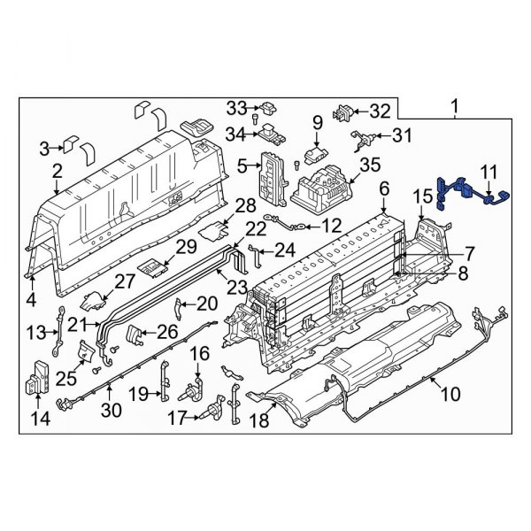 Drive Motor Battery Pack Control Module Wiring Harness