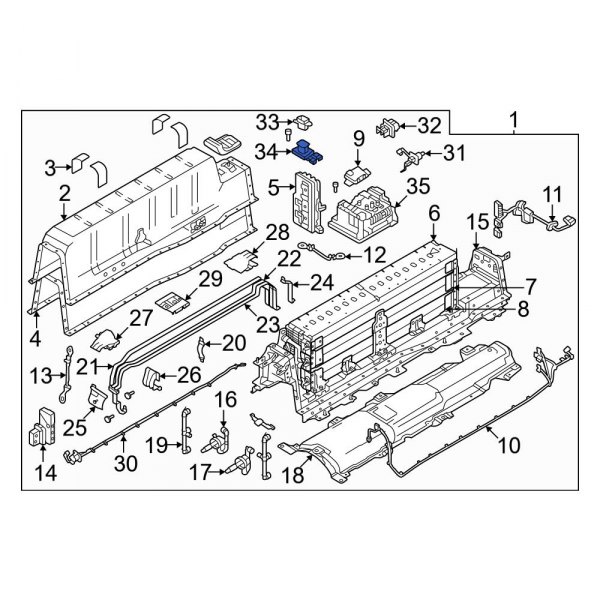 Drive Motor Battery Pack Control Module Connector