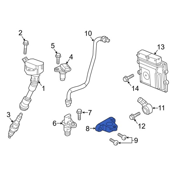 Engine Crankshaft Position Sensor Bracket