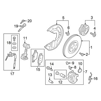 Volvo OE - Front Suspension - Brake Components (18")