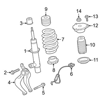 Volvo OE - Front Suspension - Struts & Components (With Active Chassis), (T8 Recharge Polestar)