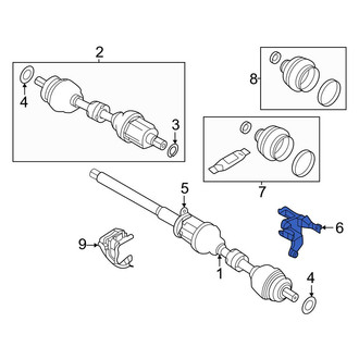 Volvo OE - CV Axle Shaft Carrier Bearing Bracket
