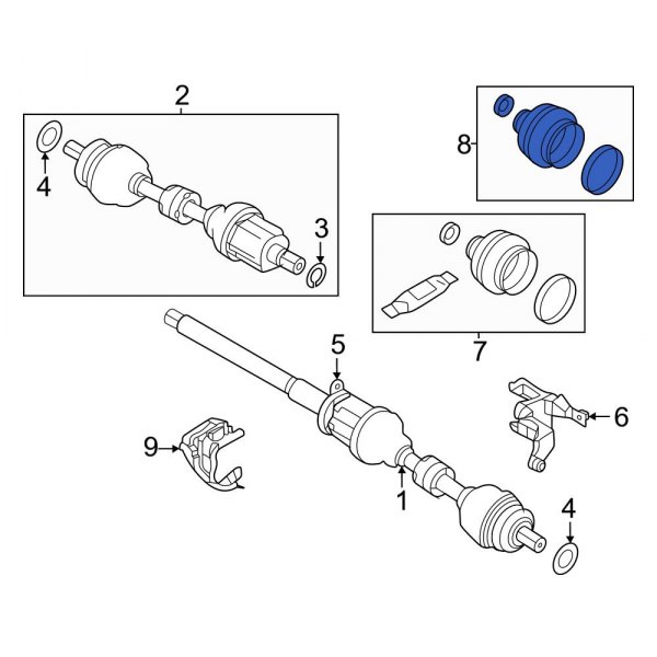 CV Joint Boot Kit