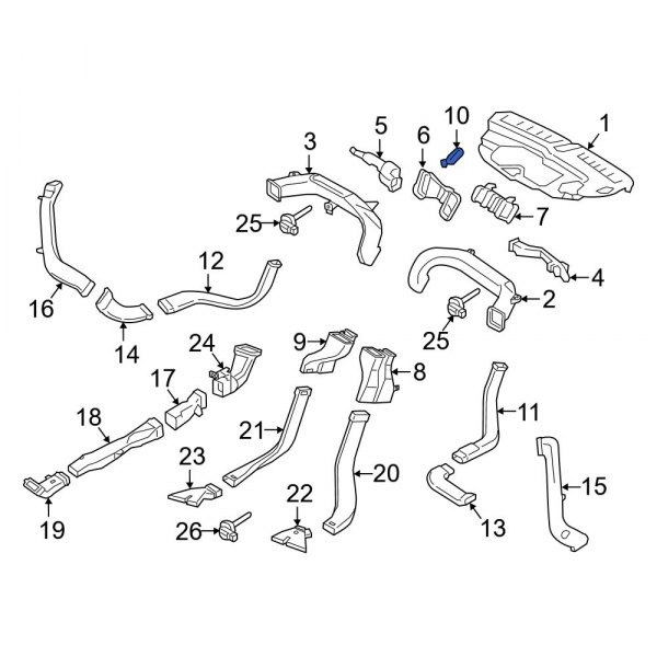 Instrument Panel Air Duct