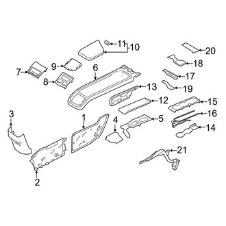 Volvo OE - Front Console (Trim & Components)