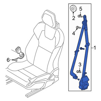 Volvo OE - Front Right Seat Belt Lap and Shoulder Belt