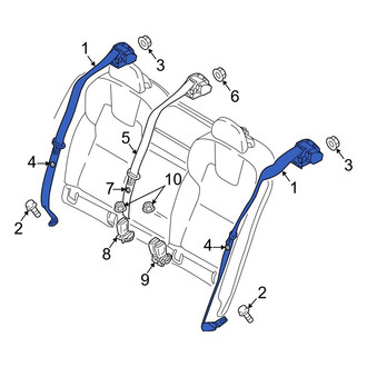 Volvo OE - Front Right Seat Belt Lap and Shoulder Belt