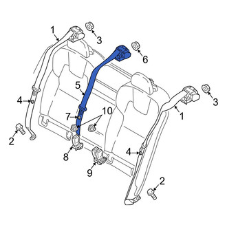 Volvo OE - Front Left Seat Belt Lap and Shoulder Belt