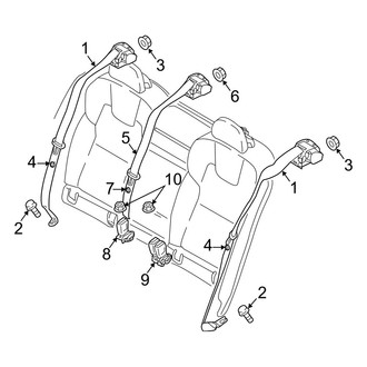 Volvo OE - Restraint Systems - Rear Seat Belts
