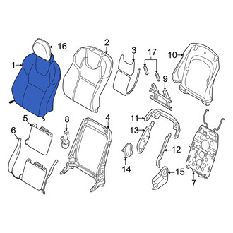 Volvo OE - Front Left Seat Back Cushion Cover