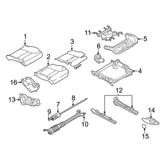 Volvo OE - Seats & Tracks - Passenger Seat Components (Seat Cushion, W/O Ventilated)