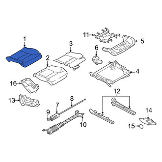 Volvo OE - Front Left Seat Cover