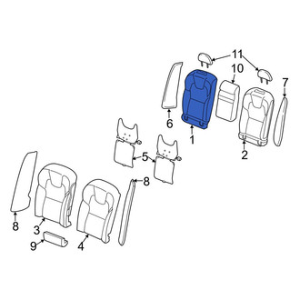 Volvo OE - Rear Right Seat Back Cushion Cover