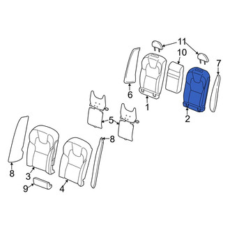 Volvo OE - Front Right Seat Back Cushion Cover