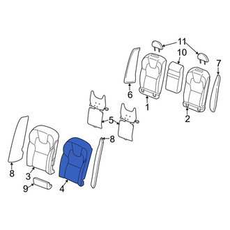 Volvo OE - Rear Left Outer Seat Back Cushion