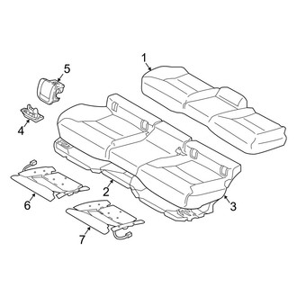 Volvo OE - Seats & Tracks - Rear Seat Components (Seat Cushion Components)