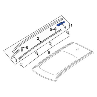 Volvo OE - Rear Left Roof Molding Seal