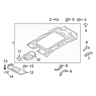 Volvo OE - Sun Visor Screw
