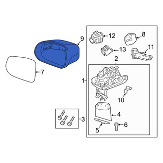 Volvo OE - Front Right Door Mirror Cover