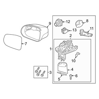 Volvo OE - Front Left Door Mirror