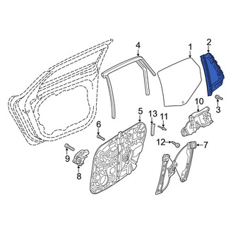Volvo OE - Rear Left Vent Window Assembly
