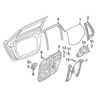 Volvo OE - Rear Door - Glass & Hardware