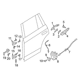 Volvo OE - Rear Door - Lock & Hardware