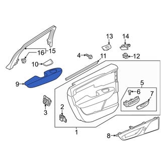 Volvo OE - Rear Right Door Armrest