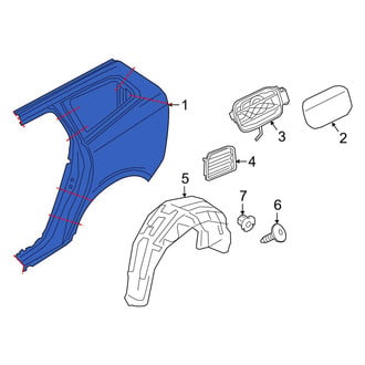 Volvo OE - Rear Left Outer Quarter Panel