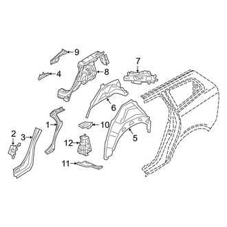 Volvo OE - Quarter Panel - Inner Structure