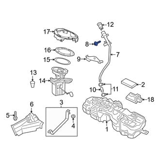 Volvo OE - Fuel Filler Neck Screw