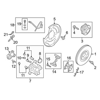 Volvo OE - Rear Suspension - Brake Components (T5 Inscription / T5 Momentum / T5 R-Design)