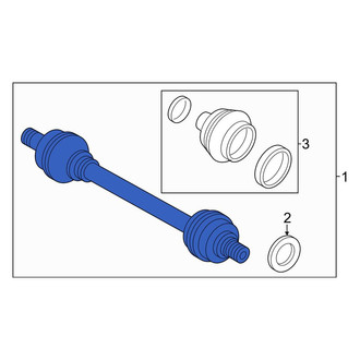Volvo OE - Rear Left CV Axle Assembly