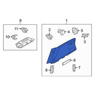 Volvo OE - Rear Right Trunk Trim Panel