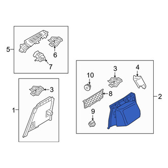 Volvo OE - Rear Left Rearward Trunk Trim Panel
