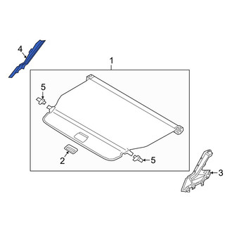 Volvo OE - Left Cargo Cover Bracket