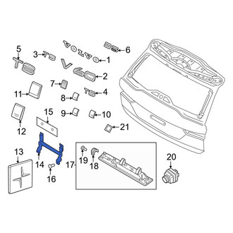 Volvo OE - Rear License Plate Bracket