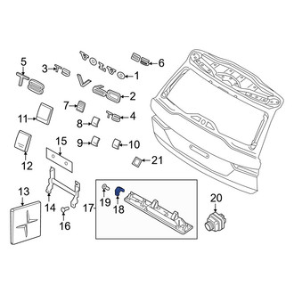 Volvo OE - Liftgate Pull Handle Clip