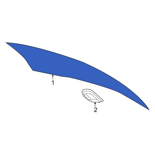 Volvo OE 31468135 Rear Liftgate Glass