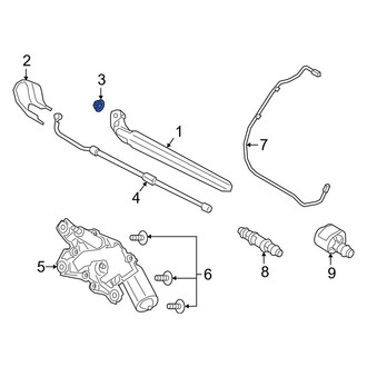 Volvo OE - Wiper Arm Nut
