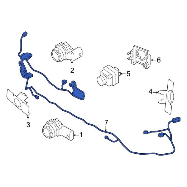 Parking Aid System Wiring Harness