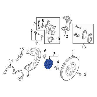 Volvo OE - Front Wheel Bearing and Hub Assembly