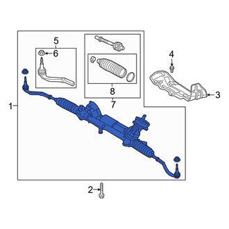 Volvo OE - Front Rack and Pinion Assembly